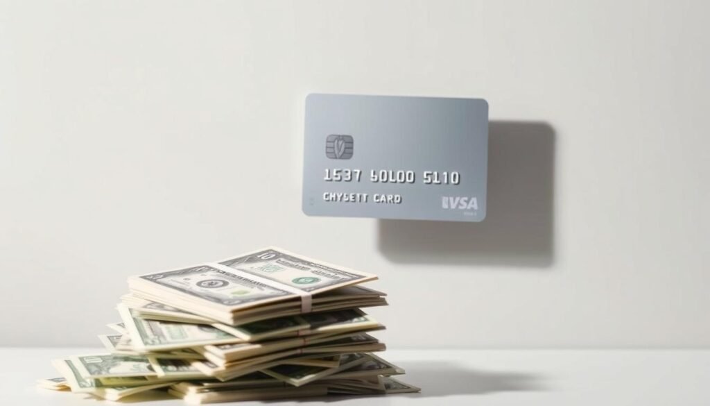 A crisp, clean credit card floating in a soft, diffused light, casting a subtle shadow on a sleek, modern background. In the foreground, a stack of US dollar bills cascades down, the edges slightly ruffled, suggesting the tangible rewards of cashback earned on everyday purchases. The overall composition conveys a sense of financial savvy and effortless returns, perfectly capturing the essence of the "best overall no annual fee cards for everyday value." A crisp, clean credit card floating in a soft, diffused light, casting a subtle shadow on a sleek, modern background. In the foreground, a stack of US dollar bills cascades down, the edges slightly ruffled, suggesting the tangible rewards of cashback earned on everyday purchases. The overall composition conveys a sense of financial savvy and effortless returns, perfectly capturing the essence of the "best overall no annual fee cards for everyday value."