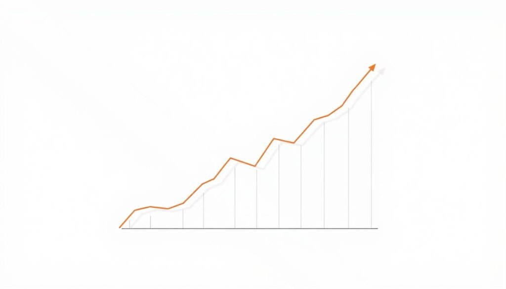 A detailed illustration of an interest rate concept, showcasing a geometric graph with a line chart depicting the rise and fall of interest rates over time. The graph is rendered in a clean, minimalist style, with a soft, neutral color palette and subtle lighting from the upper left, casting delicate shadows. The composition focuses on the graph, with a plain, white background to emphasize the visual information. The scene conveys a sense of financial analysis and informed decision-making, suitable for the article's subject matter.