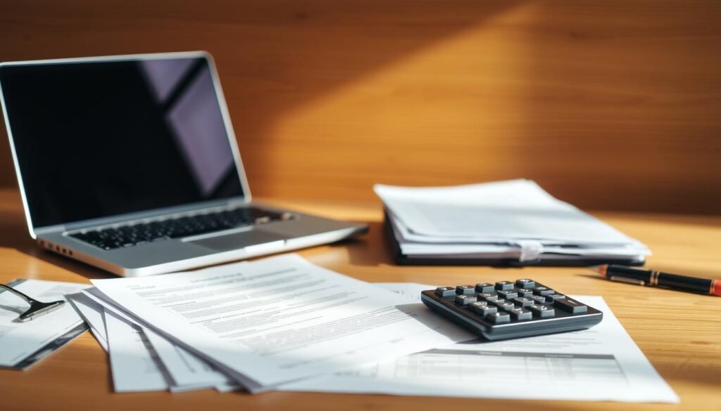 A well-organized desk with a laptop, a stack of documents, and a calculator, set against a warm, wooden background. Soft, directional lighting illuminates the scene, casting subtle shadows and highlighting the textures of the materials. The overall atmosphere conveys a sense of focus and professionalism, as if the viewer is about to embark on a journey to understand the complexities of private student loans. The composition draws the eye towards the central elements, inviting the viewer to engage with the subject matter. A well-organized desk with a laptop, a stack of documents, and a calculator, set against a warm, wooden background. Soft, directional lighting illuminates the scene, casting subtle shadows and highlighting the textures of the materials. The overall atmosphere conveys a sense of focus and professionalism, as if the viewer is about to embark on a journey to understand the complexities of private student loans. The composition draws the eye towards the central elements, inviting the viewer to engage with the subject matter.