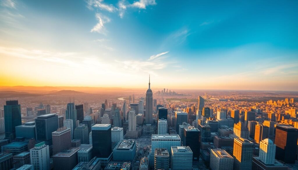 An aerial view of a diverse global stock market, captured with a wide-angle lens. The foreground showcases a bustling cityscape of skyscrapers and financial districts, representing the interconnectedness of international markets. The middle ground features a mosaic of national flags, symbolizing the various countries and economies that contribute to the international stock landscape. In the background, a horizon line of rolling hills and a vibrant, golden-hued sky create a sense of grandeur and opportunity. The scene is illuminated by warm, diffused lighting, conveying a sense of optimism and growth within the international investment realm. An aerial view of a diverse global stock market, captured with a wide-angle lens. The foreground showcases a bustling cityscape of skyscrapers and financial districts, representing the interconnectedness of international markets. The middle ground features a mosaic of national flags, symbolizing the various countries and economies that contribute to the international stock landscape. In the background, a horizon line of rolling hills and a vibrant, golden-hued sky create a sense of grandeur and opportunity. The scene is illuminated by warm, diffused lighting, conveying a sense of optimism and growth within the international investment realm.