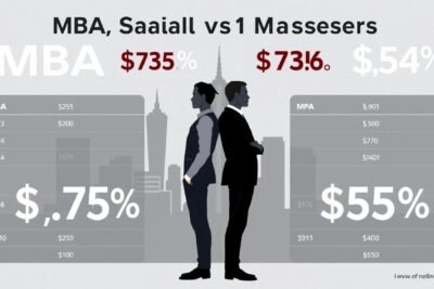 salary comparison MBA vs masters USA