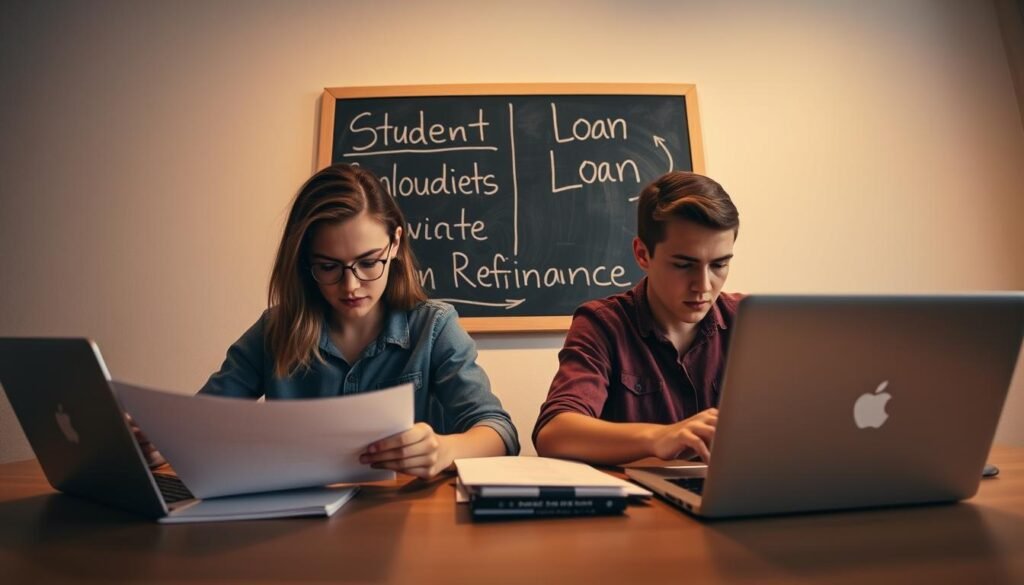 student loan consolidation vs refinance USA